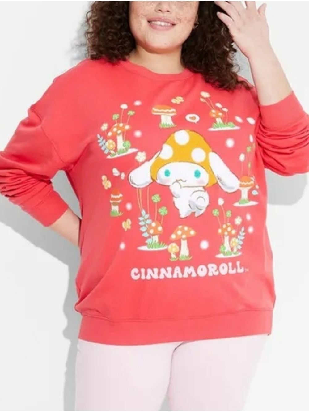 XL • Sanrio • Cinnamoroll Mushroom Graphic Sweatshirt